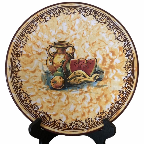 Decorative Italian Inspired Plate Vintage - Picture 1 of 5